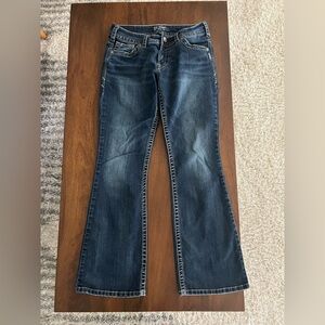 Silver Jeans Blue Flare Wide Leg Denim
